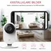Kamera – 2K Innenkamera mit KI-Personenerkennung, Nachtsicht, 2-Wege-Audio, App & microSD-Speicher YI Home 2K Pro WLAN Kamera – 2 Innenkameras mit KI-Personenerkennung, Nachtsicht, 2-Wege-Audio, App & microSD-Speicher