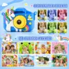 Kinderkamera Einhorn Blau – 20 MP, 1080P HD-Video, 32 GB Speicherkarte, Spiele & Silikonhülle
