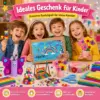 Bastelset Kreativset 1500+ Teile – großer Bastelspaß für kleine Künstler