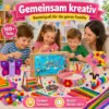 Bastelset Kreativset 1500+ Teile – großer Bastelspaß für kleine Künstler