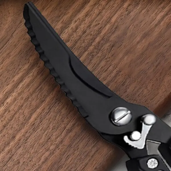 Multifunktionale Küchenschere 25,5 cm – kräftige Geflügelschere für Fleisch, Fisch, Kräuter & Gemüse – Ergonomischer Griff, rutschfest & rostfrei