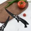 Multifunktionale Küchenschere 25,5 cm – kräftige Geflügelschere für Fleisch, Fisch, Kräuter & Gemüse – Ergonomischer Griff, rutschfest & rostfrei