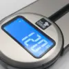 Digitale Küchenwaage klappbar – Präzision bis 5 kg, 1 g-Schritte, Edelstahl, beleuchtetes Display, platzsparend