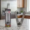 Digitale Küchenwaage klappbar – Präzision bis 5 kg, 1 g-Schritte, Edelstahl, beleuchtetes Display, platzsparend