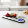 Digitale Küchenwaage klappbar – Präzision bis 5 kg, 1 g-Schritte, Edelstahl, beleuchtetes Display, platzsparend