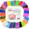 Loom Bands Set 12750-teilig, 26 Farben, inklusive 500 Clips & 6 Häkelnadeln – Kreativset für Armbänder, Ringe und DIY Schmuck