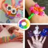 Loom Bands Set 12750-teilig, 26 Farben, inklusive 500 Clips & 6 Häkelnadeln – Kreativset für Armbänder, Ringe und DIY Schmuck