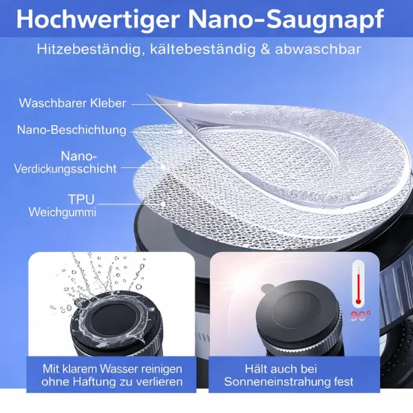 Magnetische Handyhalterung – Starker Saugnapf & 360° Drehung – Universal Smartphone Halter für Auto, Tisch & Zuhause
