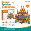 Magnetbausteine Set 82-teilig für Kinder ab 3 Jahren – Magnetische Bauklötze