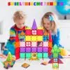 Magnetbausteine Kinder Magnetische Bausteine Kinder 50 Teile – Magnetspielzeug ab 3 Jahren, Konstruktionsspielzeug mit starken Magneten, Lernspielzeug für Mädchen & Jungen