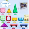 Magneten Steine 56 Teile MAG-BLOCK Magnetbausteine Set – 56 Teile | Kreatives Lernspielzeug für Kinder ab 3 Jahren