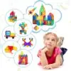 Magnetische Bausteine 50 Teile Magnetische Steine Blöcke für Kinder