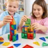 Magnetren Steine MAG-BLOCK Magnetbausteine Set – 56 Teile | Kreatives Lernspielzeug für Kinder ab 3 Jahren