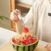 Melonenschneider 3-in-1 – Wassermelonen Schneider & Servierzange für Sommer, Obstsalat, BBQ, Picknick