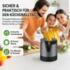 Messerschärfer mit automatischer Winkeleinstellung für Messer mit gerader Klinge, gezackte Messer und Scheren