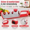 4-in-1 Messerschärfer mit Winkeleinstellung – Grau/Rot
