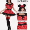 Süßes Damenkostüm „Minnie Mouse Look“ – Größe S (36/38)