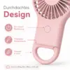 Mini Handventilator Pastellrosa – kompakt, leicht & ideal für unterwegs