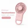 Mini Handventilator Pastellrosa – kompakt, leicht & ideal für unterwegs