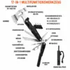 Mulifunktionswerkzeug 7-in-1 Multifunktionswerkzeug mit Hammer, Zange, Säge & Feuerstarter – kompakter Helfer für Outdoor, Camping und Alltag