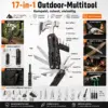 Mulifunktionswerkzeug mit Ast 7-in-1 Multifunktionswerkzeug mit Hammer, Zange, Säge & Feuerstarter – kompakter Helfer für Outdoor, Camping und Alltag