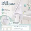 Baby Mobile mit Spieluhr fürs Kinderbett – Teddy, Sterne & Mond, beruhigende Melodie für Neugeborene
