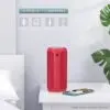 Ortizan Bluetooth Lautsprecher X10 – Tragbarer wasserdichter Speaker IPX7, 30h Akku, Stereo Sound, Bass, RGB LED Licht, TWS, Outdoor & Party Box ROT