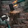Outdoor Axt mit Schutzhülle – robuste Camping- & Spaltaxt rutschfester Griff, integrierter Hammer Outdoor Axt mit Schutzhülle – robuste Camping- & Spaltaxt aus gehärtetem Stahl, rutschfester Griff, integrierter Hammer