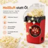 Popcornmaschine Heißluft – rote Popcorn Maker Maschine für frisches Popcorn ohne Öl