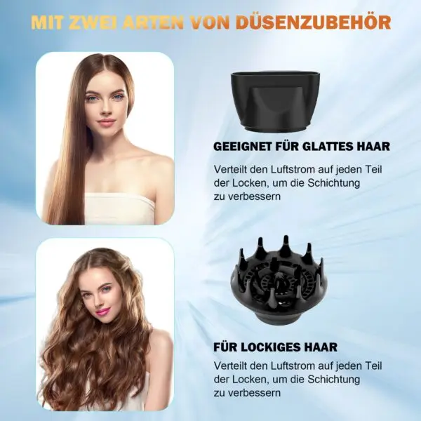 Profi Haartrockner mit 2400W & Ionen-Technologie – Schnelles, schonendes Haarstyling