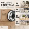 SUNLU 3D Drucker Filament ABS 1,75 mm Cremeweiß/White, 1 kg Spule, Toleranz ±0,02 mm, 3D Printer Filament für FDM 3D Drucker