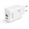 Derico 45W GaN - Schnellladegerät -  USB-C PD & USB-A QC 3.0 – 2-Port Netzteil mit PPS, EU-Stecker, weiß