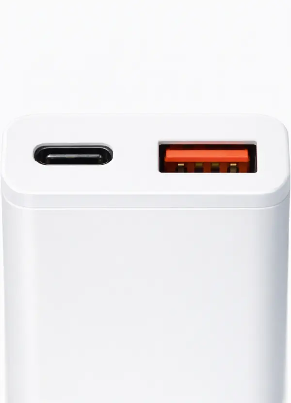 Schnellladegerät mit 2 Steckern DERICO 20W Schnellladegerät – USB-C PD & USB-A QC 3.0 Netzteil mit 2 Anschlüssen, kompakter EU-Stecker für Smartphone, Tablet, Kopfhörer und mehr