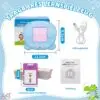 Interaktive Lernkarten Deutsch Englisch für Kinder – 255 Karten mit 510 Wörtern, sprechendes Lernspielzeug, Flashcards mit Kartenlesegerät, USB-aufladbar