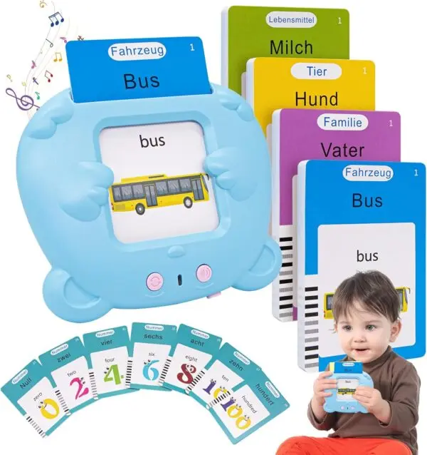 Spielerisch Deutsch & Englisch lernen – mit 510 Wörtern und 255 Lernkarten