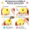 Spielzeug für die Katze Interaktive Katzenbälle mit Tiergeräuschen – 3er Set