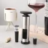 Vakuum Weinöffner Set Edelstahl – Korkenzieher mit Pumpe, Ausgießer, Vakuumverschluss & Folienmesser