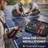 MC4 Solar Werkzeug Set – Crimpzange Set für Solarkabel 2,5–6 mm² mit Abisolierzange & Tasche