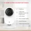 YI Home 2K Pro WLAN Kamera – 2K Innenkamera YI Home 2K Pro WLAN Kamera – 2 Innenkameras mit KI-Personenerkennung, Nachtsicht, 2-Wege-Audio, App & microSD-Speicher