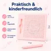 Magnetische Zeichentafel für Kinder mit Stahlkugeln & Magnetstift – Lernspielzeug zum Schreiben, Malen und Üben