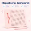 Magnetische Zeichentafel für Kinder mit Stahlkugeln & Magnetstift – Lernspielzeug zum Schreiben, Malen und Üben