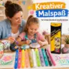 Acrylstifte Set 12 Farben – Acrylmarker 1 mm, wasserbasierte Paint Marker für Steine, Holz, Papier, Karton & Bastelprojekte