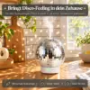 Aroma Diffuser Diskokugel – Luftbefeuchter mit 14 Farben Stimmungslicht, drehbar, für Aromatherapie