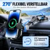 15W Wireless Auto-Handyhalterung mit Schnellladefunktion – automatische Klemmarme & 270° Verstellung