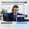 Bluetooth Headset mit Ladestation M890BT – kabelloses Business Headset mit Mikrofon, Geräuschreduzierung, bis 20 Std. Gesprächszeit, Bluetooth 5.1 für PC & Smartphone