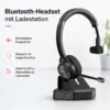 Bluetooth Headset mit Ladestation M890BT – kabelloses Business Headset mit Mikrofon, Geräuschreduzierung, bis 20 Std. Gesprächszeit, Bluetooth 5.1 für PC & Smartphone