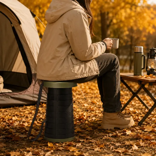 campinghocker-tragbar-camping-angeln Faltbarer Campinghocker – kompakt unterwegs, schnell einsatzbereit