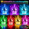 Aroma Diffuser Diskokugel – Luftbefeuchter mit 14 Farben Stimmungslicht, drehbar, für Aromatherapie