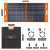 Solarpanel 100W faltbar – EBL Solarmodul monokristallin für Powerstation, tragbar