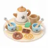 Holz Teeset für Kinder mit abgerundeten Kanten und kindgerechtem Design
